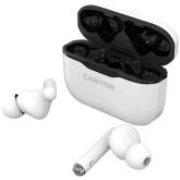 Canyon TWS-3 Bluetooth headset, with microphone, BT V5.0, Bluetrum AB5376A2, battery EarBud 40mAh*2+Charging Case 300mAh, cable length 0.3m, 62*22*46mm, 0.046kg, White