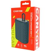 Canyon Bluetooth Speaker, BT V5.0, BLUETRUM AB5365A, TF card support, Type-C USB port, 1200mAh polymer battery, Dark grey, cable length 0.42m, 114*93*51mm, 0.29kg