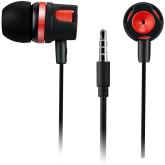 CANYON EP-3 Stereo earphones with microphone, Red, cable length 1.2m, 21.5*12mm, 0.011kg