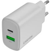 CANYON charger OnCharge 250 25W 1xPD 1xQC EU White