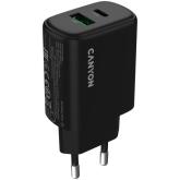 CANYON charger OnCharge 250 25W 1xPD 1xQC EU Black
