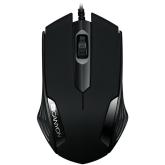 CANYON CM-02 wired optical Mouse with 3 buttons, DPI 1000, Black, cable length 1.25m, 120*70*35mm, 0.07kg