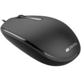 CANYON Canyon Wired optical mouse with 3 buttons, DPI 1000, with 1.5M USB cable, black, 65*115*40mm, 0.1kg