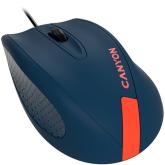CANYON Wired Optical Mouse with 3 keys, DPI 1000 With 1.5M USB cable,Blue-Red,size 68*110*38mm,weight:0.072kg