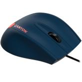 CANYON Wired Optical Mouse with 3 keys, DPI 1000 With 1.5M USB cable,Blue-Red,size 68*110*38mm,weight:0.072kg