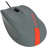 CANYON Wired Optical Mouse with 3 keys, DPI 1000 With 1.5M USB cable,Gray-Red,size 68*110*38mm,weight:0.072kg