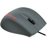 CANYON Wired Optical Mouse with 3 keys, DPI 1000 With 1.5M USB cable,Gray-Red,size 68*110*38mm,weight:0.072kg
