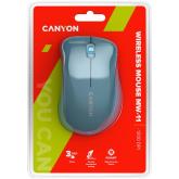 Canyon  2.4 GHz  Wireless mouse ,with 3 buttons, DPI 1200, Battery:AAA*2pcs  ,Blue67*109*38mm 0.063kg