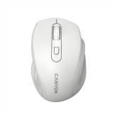 Canyon 6 buttons wireless 2.4Ghz mouse, MX8650A Sensor, DPI up to 1600,Injection case, 3 M life times left and right switches, 2xAAA battery, ABS material, Size: 105x71x40mm, Weight: 59g, white