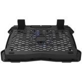 CANYON Cooling stand single fan with 2x2.0 USB hub, support up to 10”-15.6” laptop, ABS plastic and iron, Fans dimension:125*125*15mm(1pc), DC 5V, fan speed: 800-1000RPM, size:340*265*30mm, 406g