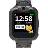 CANYON Kids smartwatch, 1.54 inch colorful screen, Camera 0.3MP, Mirco SIM card, 32+32MB, GSM(850/900/1800/1900MHz), 7 games inside, 380mAh battery, compatibility with iOS and android, Black, host: 54*42.6*13.6mm, strap: 230*20mm, 45g