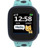 Kids smartwatch, 1.44 inch colorful screen,  GPS function, Nano SIM card, 32+32MB, GSM(850/900/1800/1900MHz), 400mAh battery, compatibility with iOS and android, Blue, host: 52.9*40.3*14.8mm, strap: 230*20mm, 42g
