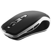 CANYON MW-19, 2.4GHz Wireless Rechargeable Mouse with Pixart sensor, 6keys, Silent switch for right/left keys,Add NTCDPI: 800/1200/1600, Max. usage 50 hours for one time full charged, 300mAh Li-poly battery, Black -Silver, cable length 0.6m, 121*70*39mm, 