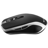 CANYON MW-19, 2.4GHz Wireless Rechargeable Mouse with Pixart sensor, 6keys, Silent switch for right/left keys,Add NTCDPI: 800/1200/1600, Max. usage 50 hours for one time full charged, 300mAh Li-poly battery, Black -Silver, cable length 0.6m, 121*70*39mm, 