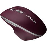 CANYON mouse MW-21 BlueLED 7buttons Wireless Burgundy Red