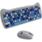 CANYON HSET-W6 EN Keyboard+Mouse Kitty Edition AAA+АА Wireless Blue