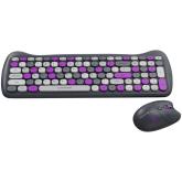 CANYON HSET-W6 EN Keyboard+Mouse Kitty Edition AAA+АА Wireless Violet
