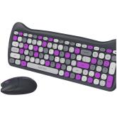 CANYON HSET-W6 EN Keyboard+Mouse Kitty Edition AAA+АА Wireless Violet