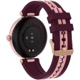 CANYON Smart watch Rtl8762dt, 1.19'' Amoled 390x390px, oncell TP, 192KB RAM, 3.7V 190mAh battery, Rosegold alumimum alloy case middle frame + plastic bottom case+pink and purple silicone strap +rosegold strap buckle