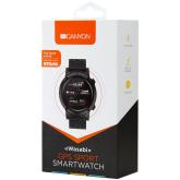 CANYON Wasabi SW-82 Smart watch, 1.3inches IPS full touch screen, Alloy+plastic body,GPS function, IP68 waterproof, multi-sport mode with swimming mode, compatibility with iOS and android, 500mAh big battery, Host: D48x T15.0mm, Strap: 240x22mm, 70g