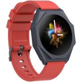smart watch Realtek 8762DK LCD 1.3'' LTPS 360X360px, G+F 1+gesture 192KB Li-ion polymer battery 3.7v 280mAh,Gun aluminum alloy case middle frame+plastic bottom case+Warm red silicone strap+gun strap buckle. host:45.4*42.4*9.6mm Strap:260*20mm 40.7g