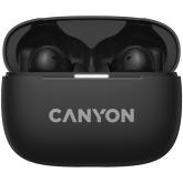 CANYON OnGo TWS-10 ANC+ENC, Bluetooth Headset, microphone, BT v5.3 BT8922F, Frequence Response:20Hz-20kHz, battery Earbud 40mAh*2+Charging case 500mAH, type-C cable length 24cm,size 63.97*47.47*26.5mm 42.5g, Black