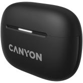 CANYON OnGo TWS-10 ANC+ENC, Bluetooth Headset, microphone, BT v5.3 BT8922F, Frequence Response:20Hz-20kHz, battery Earbud 40mAh*2+Charging case 500mAH, type-C cable length 24cm,size 63.97*47.47*26.5mm 42.5g, Black
