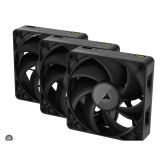 Ventilatoare Carcasa CORSAIR iCUE LINK RX120 MAX 3x120mm NEGRU, viteza 0.400-2000 RPM +/- 10%, Airflow: 16.5-71.6 CFM, Presiune Statica: 0.22-4.18 mm-H2O, Nivel de zgomot: 10-29.5dBA
