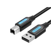 Cablu USB pt. imprimanta Vention, USB 2.0 (T) la USB 2.0 tip B (T), 1.5m , invelis PVC, negru, 