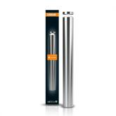 Stalp LED pentru exterior Ledvance Endura Style Cylinder, 6W, 360 lm, lumina calda (3000K), IP44, 800x102mm, otel, Gri inchis