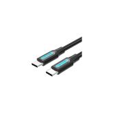 Cablu USB Vention, USB 2.0 (T) la USB 2.0 (T), 1.5m rata transfer 480 Mbps, invelis PVC, negru, 