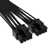 Corsair Cablu 12+4pin, PCIe Gen 5, 12VHPWR, 600W, Type 4, fire invelite individual, Negru 