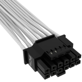 Corsair Cablu 12+4pin, PCIe Gen 5, 12VHPWR, 600W, Type 4, fire invelite individual, Alb 