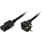 CABLU alimentare LOGILINK 1.8m, intrare Schuko, iesire C13, 10A, testat VDE, black, 