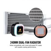 Cooler Procesor Corsair Hydro Series™ H100i RGB ALB
