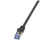 PATCH CORD S/FTP LOGILINK Cat7, LSZH, cupru, 600MHz, mufe RJ45 Cat6a, 1.5 m, negru, AWG26, dublu ecranat 