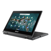 Laptop ASUS ChromeBook Flip, CR1100FKA-BP0408, 11.6-inch, HD (1366 x 768) 16:9,Intel(R).Celeron(R) N4500 Processor 1.1.GHz (4M Cache up to 2.8 GHz 2 cores), 8G LPDDR4X on board, 32G eMMC, US MIL-STD 810H military-grade standard, 720p HD camera, I/O ports: