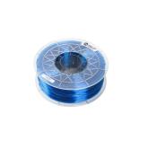 CREALITY CR PETG 3D Printer Filament, transparent Blue, Printing temperature: 230-250°C, Filament diameter: 1.75mm, Tensile strength: 49MPa, Size of filament wheel: Diameter 200mm, height 66mm, hole diameter 53mm. Eco-friendly, odorless, non-toxic. Utiliz