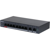 Dahua 10 Port Cloud managed POE switch CS4010-8ET-110, Interfata: Port 1-8: 8 × RJ-45 10/100 Mbps (PoE); Port 9-10: 2 × RJ-45 10/100/1000 Mbps（uplink）, Managed, Layer 2, Switching Capacity: 5.6 Gbps, Packet Forwarding Rate: 4.17 Mpps, Standarde retea: IEE
