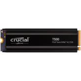 Crucial T500 1TB PCIe Gen4 NVMe M.2 SSD with heatsink