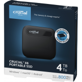 Crucial external SSD 4TB X6 USB 3.2g2 (read up to 800 MB/s)
