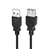 CABLU USB LOGILINK prelungitor, USB 2.0 (T) la USB 2.0 (M), 3m, negru, 