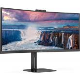 MONITOR AOC CU34V5CW/BK 34 inch, Panel Type: VA, Backlight: WLED, Resolution: 3440x1440, Aspect Ratio: 21:9,  Refresh Rate:100Hz, Response time GtG: 4ms, Brightness: 300 cd/m², Contrast (static): 3000:1, Contrast (dynamic): 20M:1, Viewing angle: 178º(R/L)