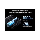 POWER BANK Cuktech P+ Series 2C1A, 25000mAh, PD 3.1, 210W, 1 x USB; 2 x USB Type-C, digital display pt. status baterie, negru, 