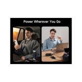 POWER BANK Cuktech P+ Series 2C1A, 25000mAh, PD 3.1, 210W, 1 x USB; 2 x USB Type-C, digital display pt. status baterie, negru, 