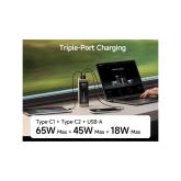 POWER BANK Cuktech P+ Series 2C1A, 25000mAh, PD 3.1, 210W, 1 x USB; 2 x USB Type-C, digital display pt. status baterie, negru, 