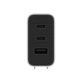 INCARCATOR retea Cuktech 2C1A Quick Charge 65W, 2 x USB Type-C Output, 1 x USB, argintiu 