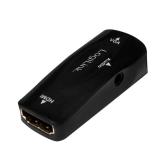 ADAPTOR video LOGILINK, HDMI (M) la VGA (M), rezolutie maxima Full HD (1920 x 1080) la 30 Hz, black, 