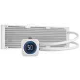 iCUE H150i ELITE LCD XT Display Liquid CPU Cooler, White Corsair  