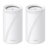TP-LINK DECO BE85(2-PACK) Sistem Mesh WI-FI 7, BE19000, TRI-BAND, Standarde wireless: IEEE 802.11be/ax 6 GHz, IEEE 802.11be/ax/ac/n/a 5 GHz, IEEE 802.11be/ax/n/b/g 2.4 GHz, Viteze wireless: BE19000 6 GHz: 11520 Mbps (802.11be), 5 GHz: 5760 Mbps (802.11be)